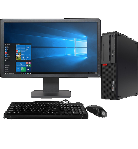 Lenovo ThinkCentre M910s Intel i5 SFF Desktop PC with 20″ Screen (Refurb)