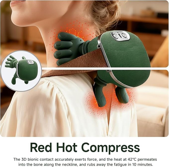Electric Shoulder & Neck Massager with Heat – Deep Tissue Pain Relief