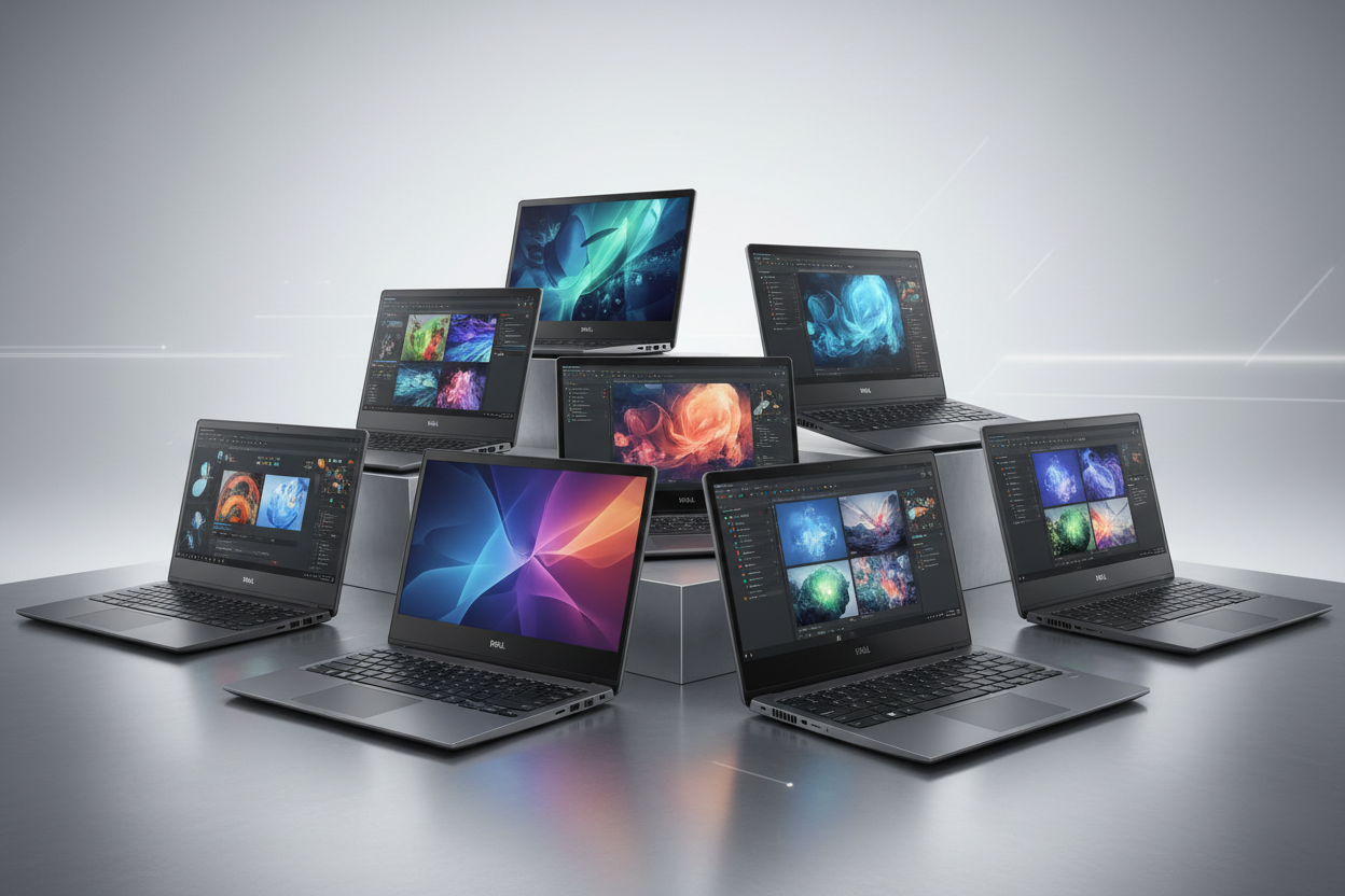 collection of high dell laptops