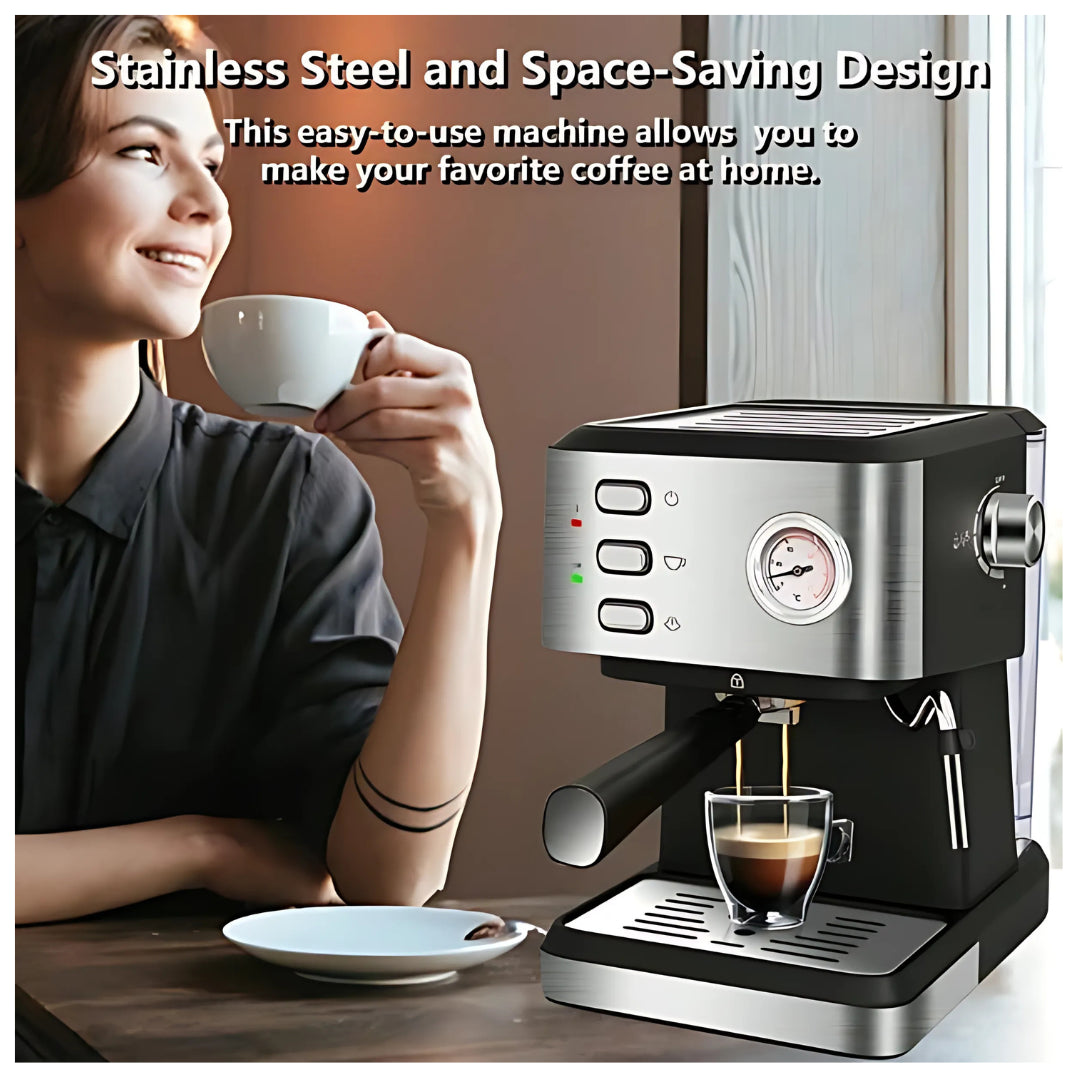 Fully Automatic Espresso & Mocha Coffee Machine with Milk Frother